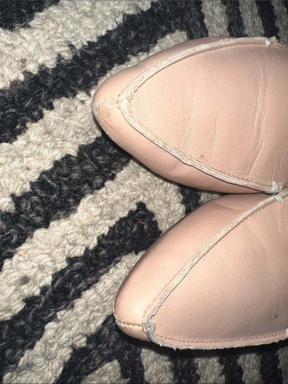 J. Crew Women's Blush/Tan Pointed-Toe Leather Flats - Picture 4 of 5